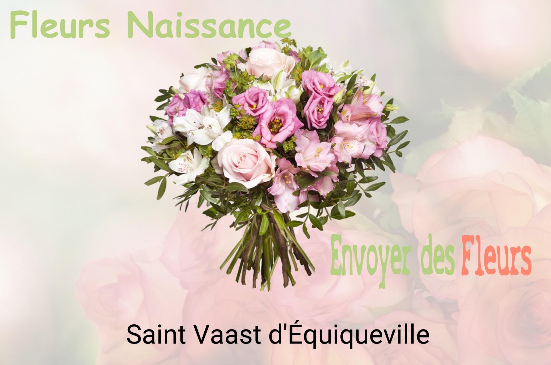 Bouquet de fleurs de naissance livré à Saint-Vaast-d'Équiqueville
